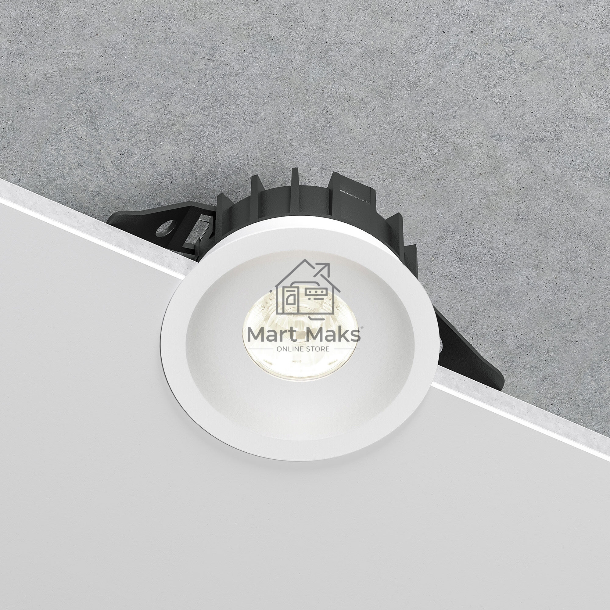 25067/LED 10W 4000K / светильник встраиваемый светодиодный / белый