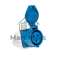 Розетка наруж. уст. 16А 220В 2Р+РЕ IP44 (113) EKF ps-113-16-220