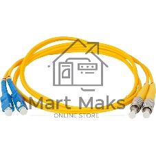 Патч-корд Lanmaster TWT-2SC-2FC/SU-2.0 2x9/125 OS2 LC/APC дуплекс-SC дуплекс UPC 2м ПВХ желтый
