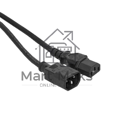 Кабель питания TERACOM для PDU IEC 60320 C13 - IEC 60320 C14 сечение 3x1.5мм2 250В 10A длина 2.0 метра