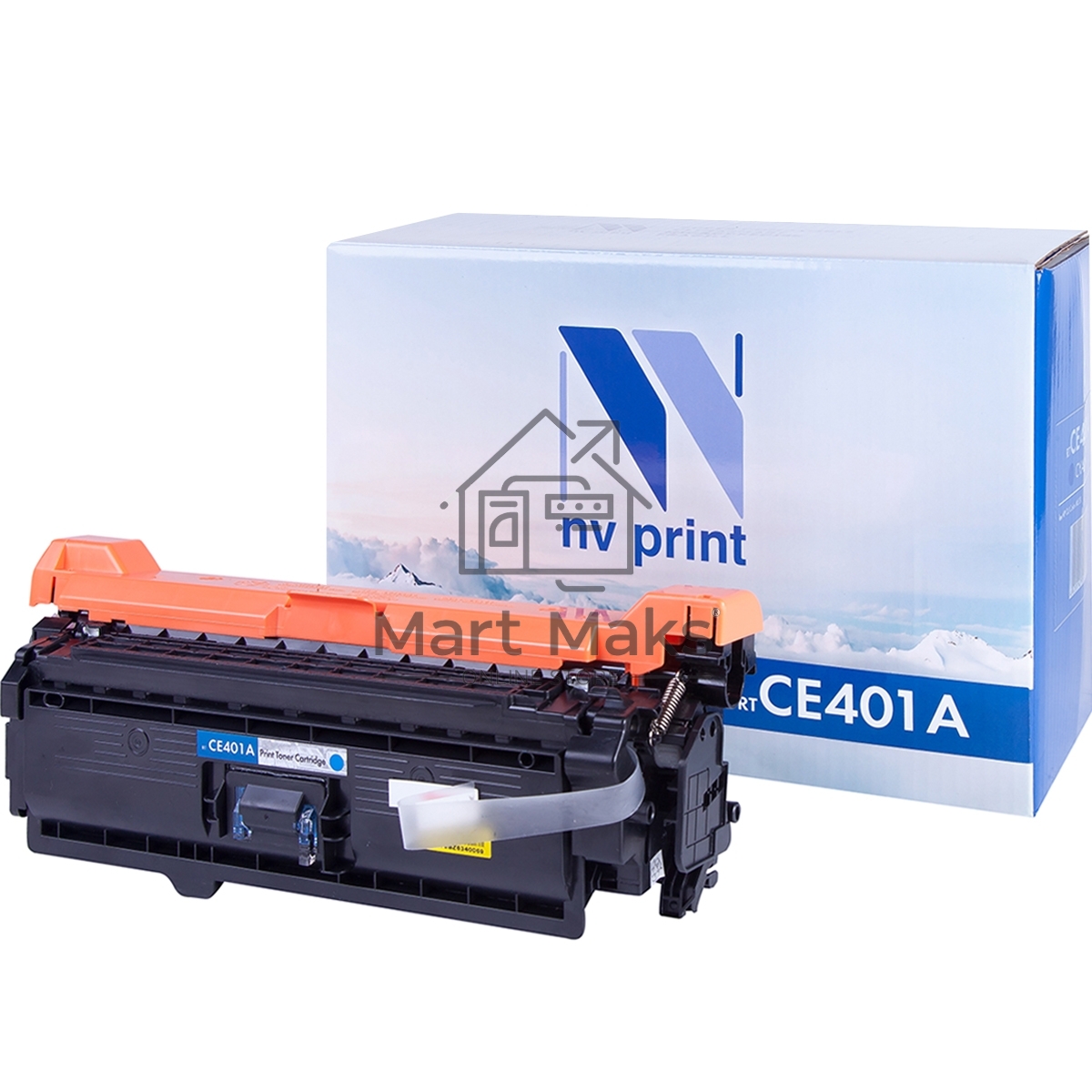 Картридж лазерный NVPrint совместимый HP CE401A Cyan для CLJ Color M551 (6000k)