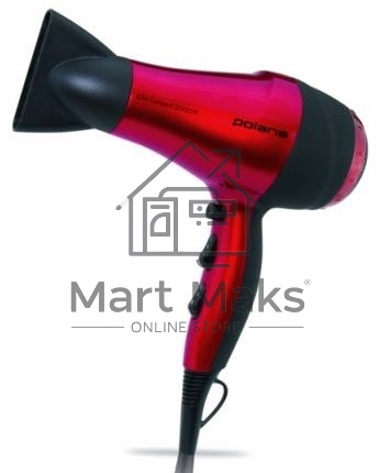 Фен Polaris PHD 2077i 2000Вт красный/черный