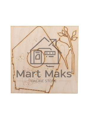 Доска для выжигания Rexant 12-0934, Кормушка для птиц, 3D модель, 1 шт., пакет