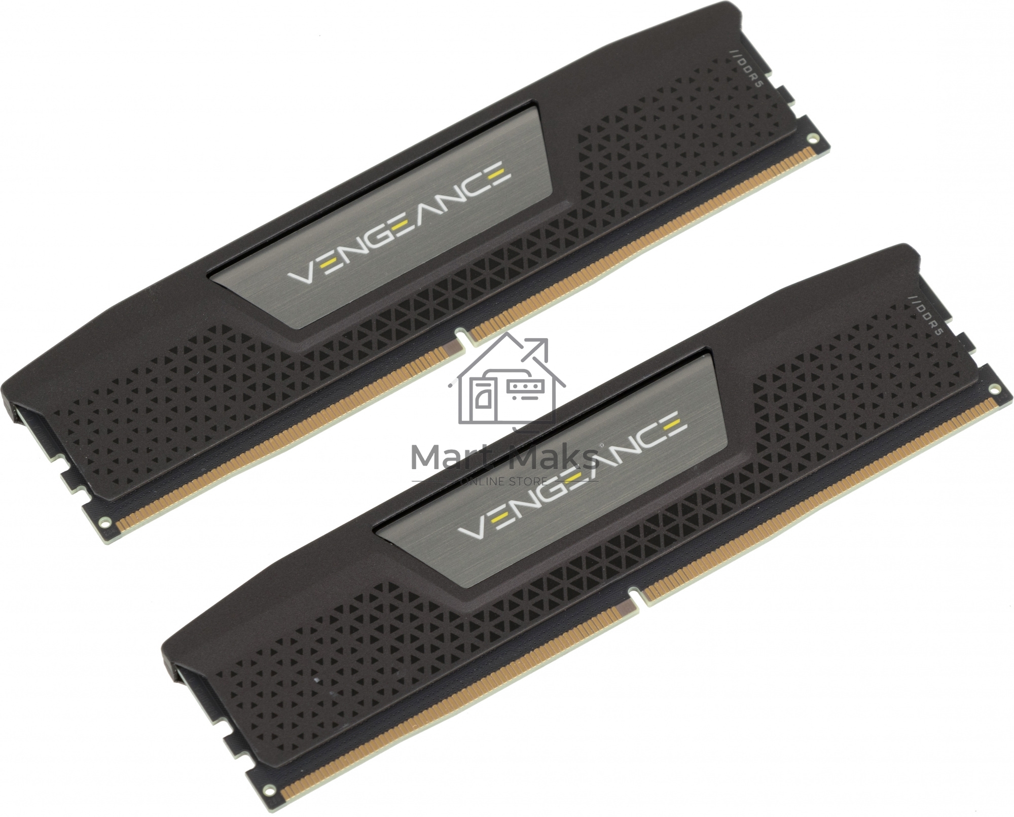Оперативная память Corsair Vengeance, DDR5, 32GB (2x16 GB), 5200 MHz, CL40, DIMM, радиатор, черный