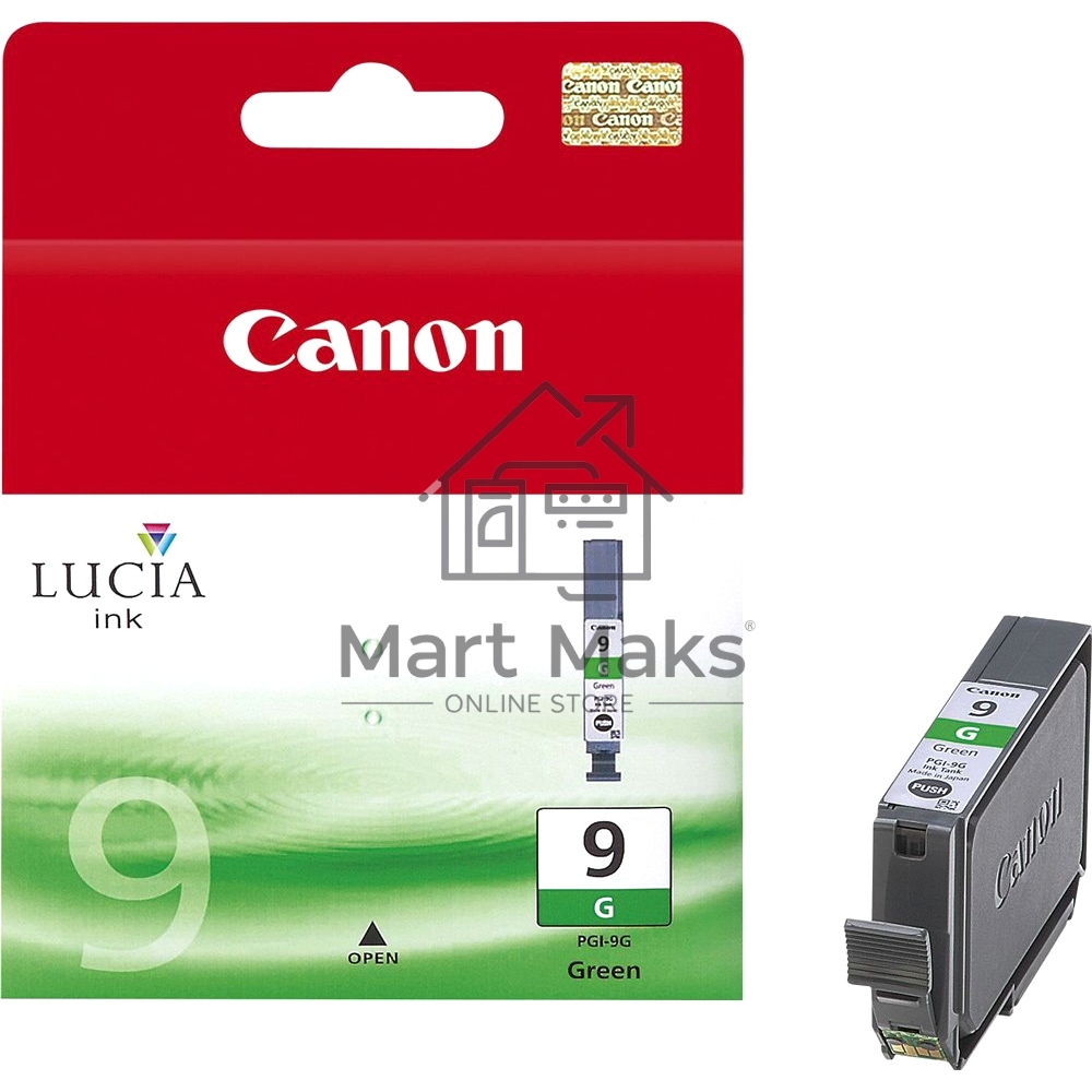 Картридж струйный PGI-9G (1041B001) зеленый (14 мл.) для Canon Pixma 9500 (Mark II)