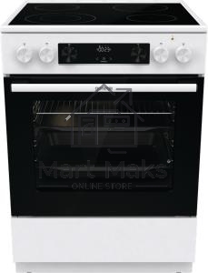 Плита электрическая Gorenje GECS6C70WC белый, конфорок 4 электрических, духовка 71 л, 60 см x 85 см x 60 см