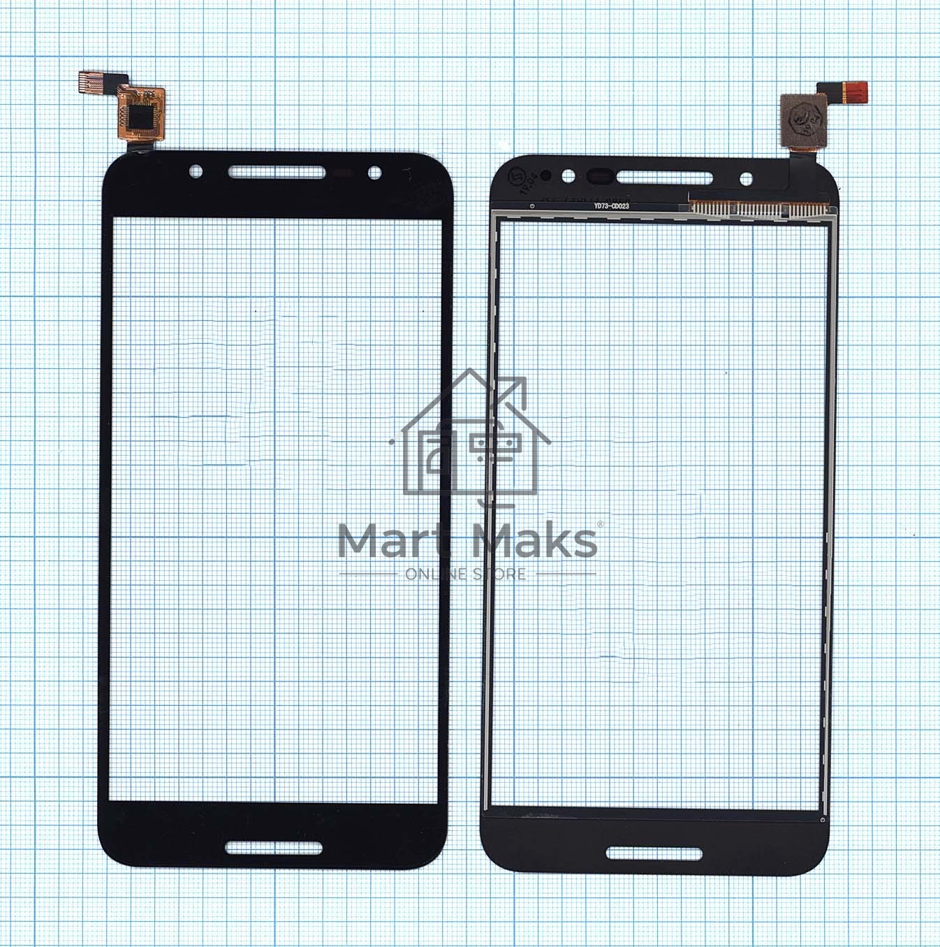 Сенсорное стекло (тачскрин) для Alcatel A7 5090Y, черное