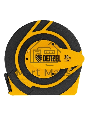 Рулетка геодезическая Denzel 30 м х 15 мм, закрытый корпус, фиберглассовая лента