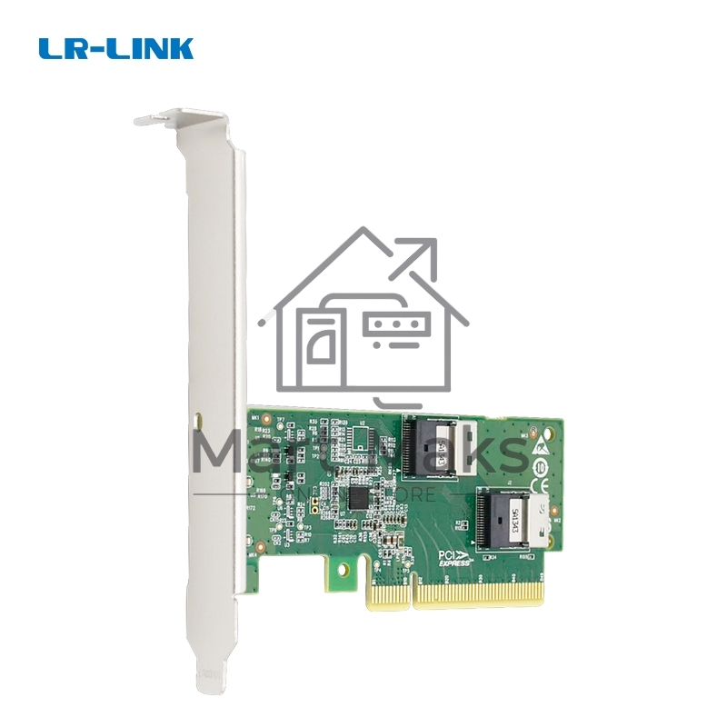 Адаптер для SSD PCIe x8 to Two SlimSAS SFF-8654 4i Adapter