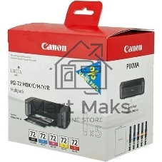 Картридж струйный CANON PGI-72 MBK/C/M/Y/R MULTIPACK (1640 стр. 13 мл) для CANON PRO-10