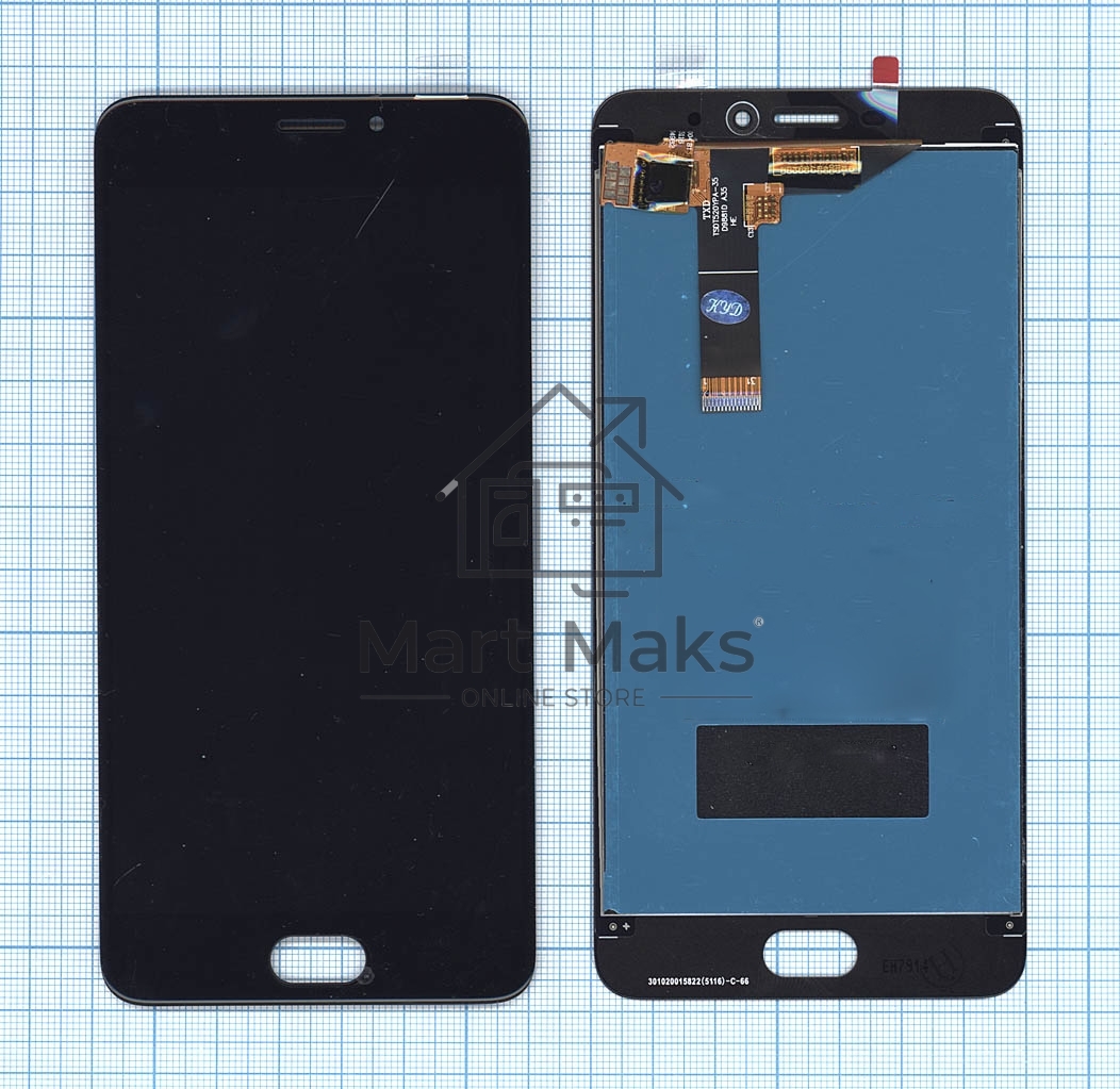Дисплей для Meizu M6 черный