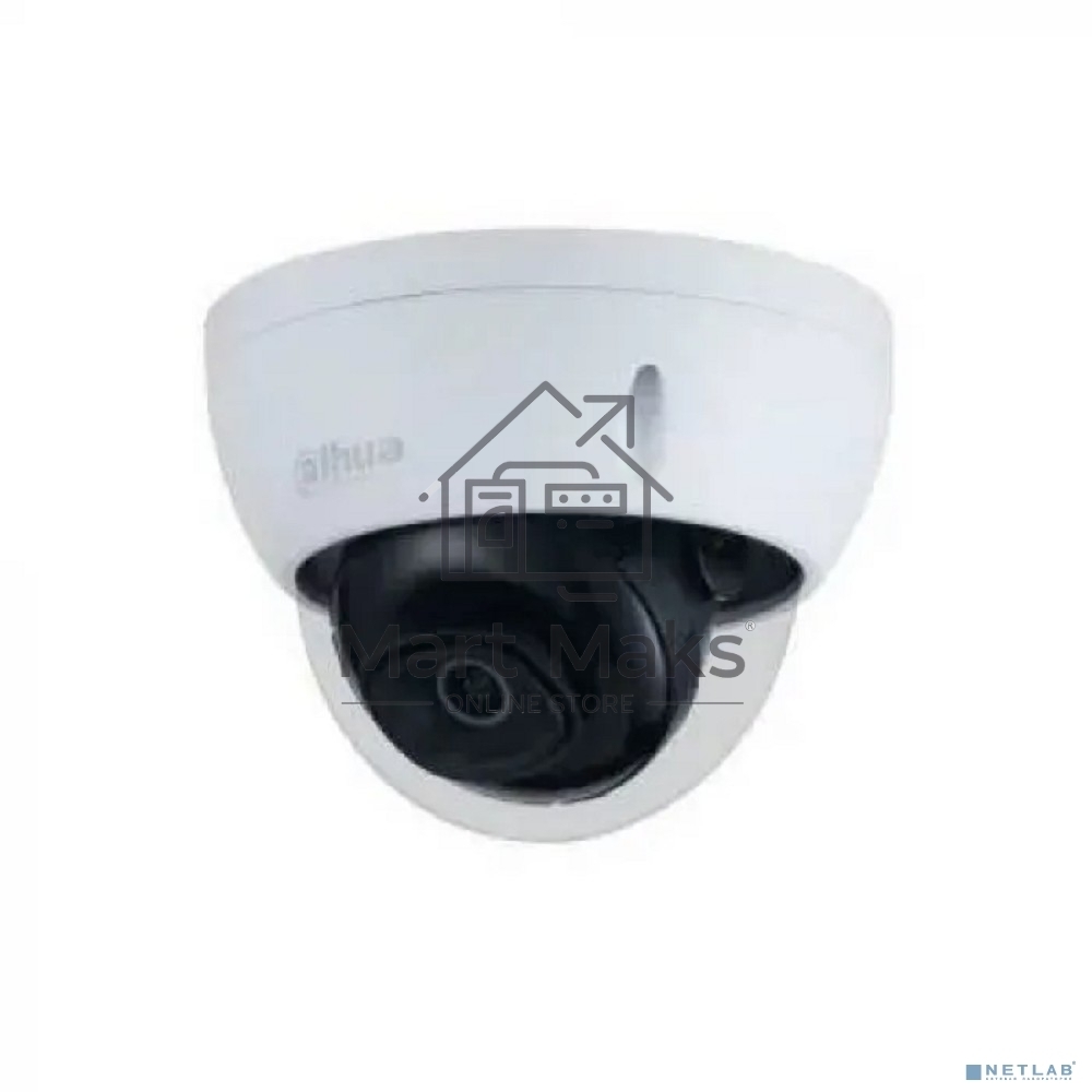 Уличная купольная IP-видеокамера DAHUA DH-IPC-HDBW1431EP-0280B-S4 4Мп, 1/3” CMOS, объектив 2.8мм, ИК-подсветка до 30м, IP67, IK10, корпус: металл