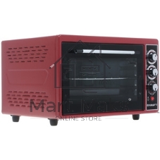 Электрическая плита Kraft КF-MO3804KR красный Мощность 1500(Вт),Объем 38(Л),Напряжение 220-240(В),Максимальная температура 320(°С),Внутренняя подсветка,Конвекция,Таймер отключения 90(Мин)