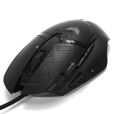 Мышь проводная Crown CMGM-901 черный, 4800 dpi, USB, кнопки - 8
