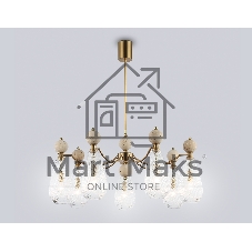 Люстра Ambrella light LH53287/7 BS/CL латунь/прозрачный E14*7 max 40W D815*900