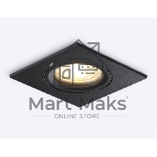 Светильник встраиваемый Ambrella light TN102456 BK черный GU5.3 85*85*28