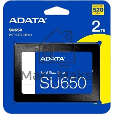 Накопитель SSD ADATA Ultimate SU650, 2000 Gb, SATA, 2.5