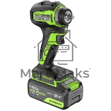 Гайковерт Greenworks G24IW200 аккум. патрон:квад.3/8