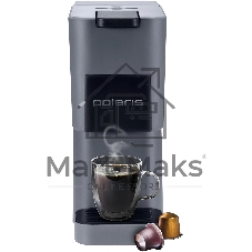 Кофеварка рожковая Polaris PCM 2038 3-in-1 1450Вт графитовый