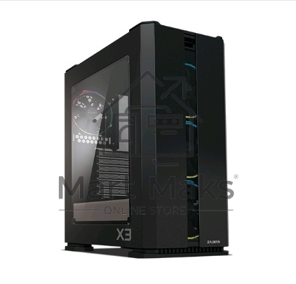 Компьютерный корпус ZALMAN X3, ATX, BLACK, WINDOW, 2x3.5