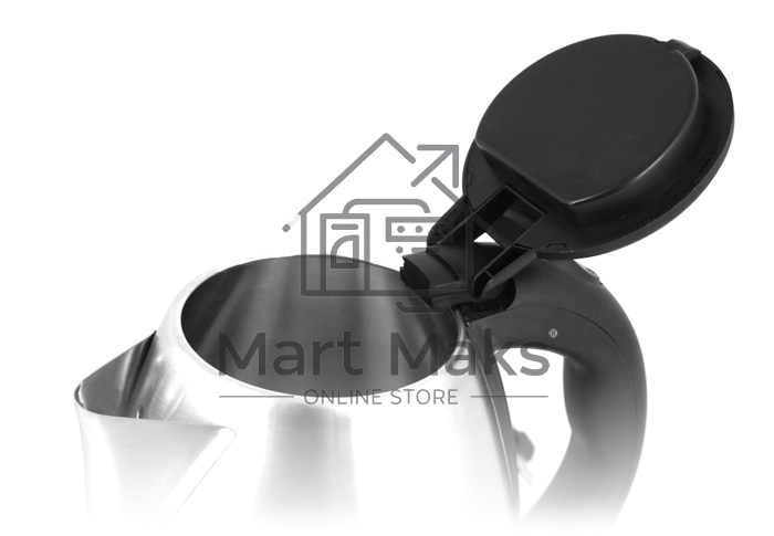 Чайник Centek CT-0035 (матовый) металл 1,5л, 2000W, хромированная вставка на крышке