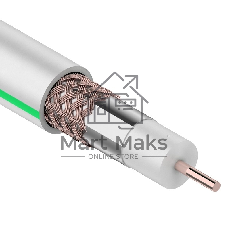 Кабель SAT 703B+Cu/Al/Cu, (75%), 75 Ом, 50м., белый 01-2431-50 Rexant