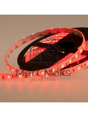 Лента светодиодная силикон, 10 мм, IP65, SMD 5050, 60 LED/m, 12 V, цвет свечения RGB