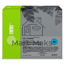 Картридж струйный Cactus CS-51645 черный (44 мл) для HP DJ 710c/720c/722c/815c/820cXi/850c/870cXi/880c