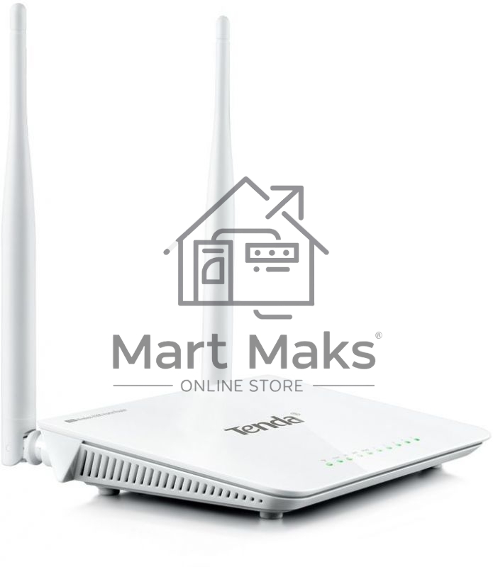 Сетевое оборудование TENDA F300 маршрутизатор 802.11n, до300Мбит/с, 2T2R, LAN: 4х10/100Мбит/с, WAN: 1х10/100Мбит/c, 2 внешние антенны 5дБи.