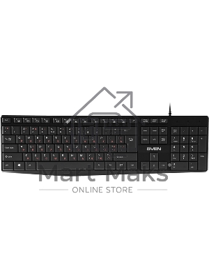 Клавиатура проводная Sven KB-S305 черная USB