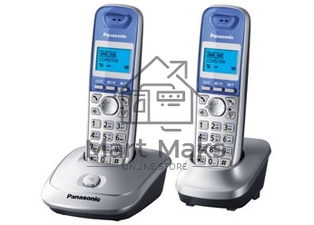 Телефон беспроводной (DECT) Panasonic KX-TG2512RUS (серебристый) Доп трубка в комплекте,АОН, Caller ID,спикерфон на трубке,полифония