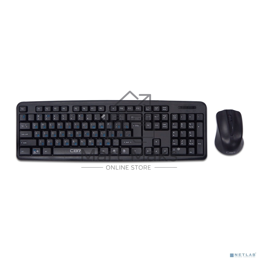 Комплект клавиатура+мышь CBR KB-SET 710 проводной, USB, 1000 DPI, чёрный