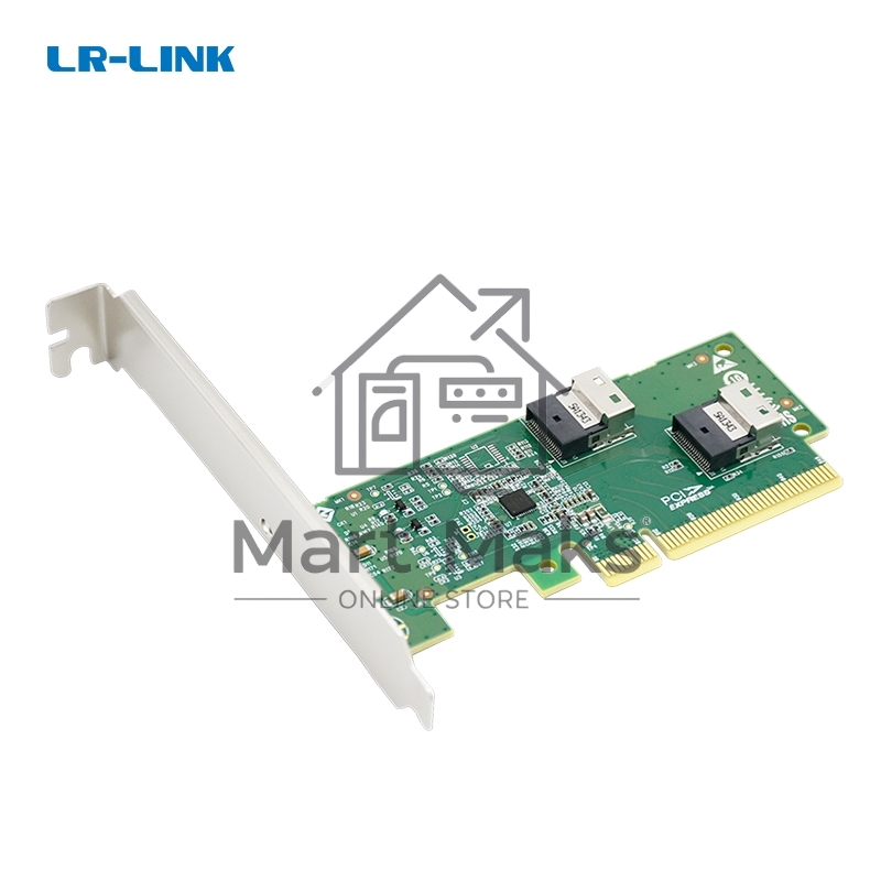 Адаптер для SSD PCIe x8 to Two SlimSAS SFF-8654 4i Adapter