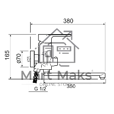 Смеситель для ванны SL133-006E SL133-006E
