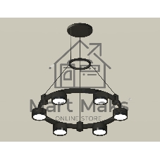 Светильник Ambrella light XR92051100/6 SBK/PBK черный песок/черный полированный GX53 (A9205,C9232,N8113)