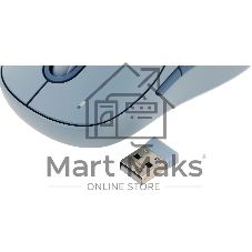 Мышь беспроводная Xiaomi Wireless Mouse 3 синий, 1200 dpi, радиоканал, Bluetooth, USB, кнопки - 5