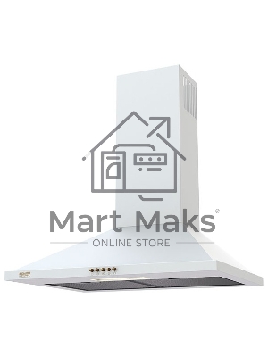 Вытяжка каминная KRONA Bella 600 White PB белый, 60 см, 550 куб. м/ч, 56 дБ