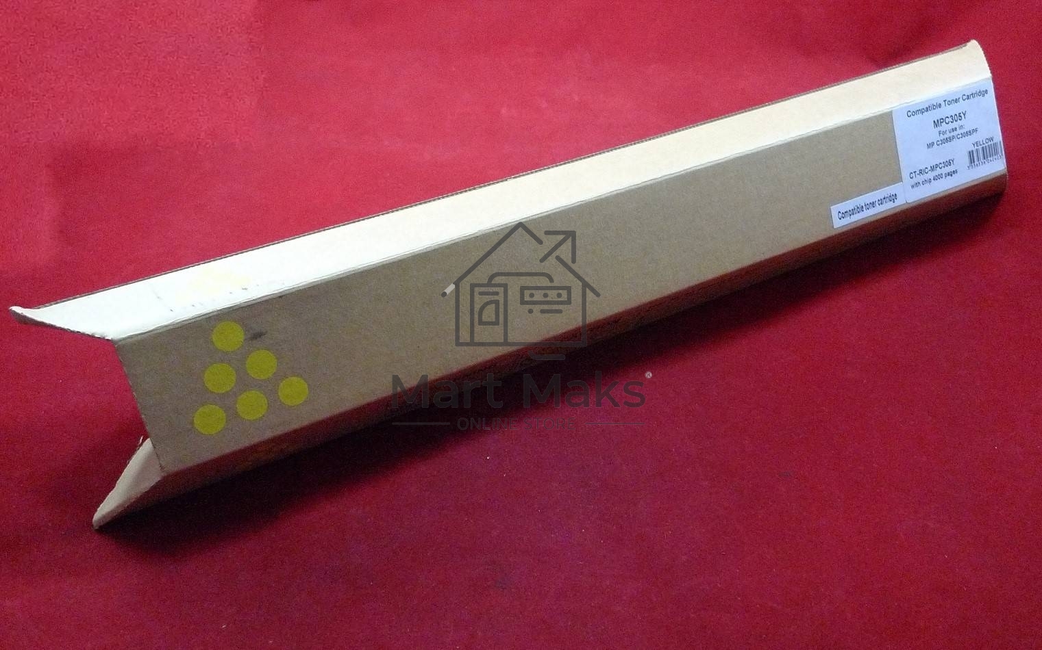 Картридж лазерный Ricoh Aficio MP C305SP/C305SPF желтый, type MPC305E (туба, 83г) JPN