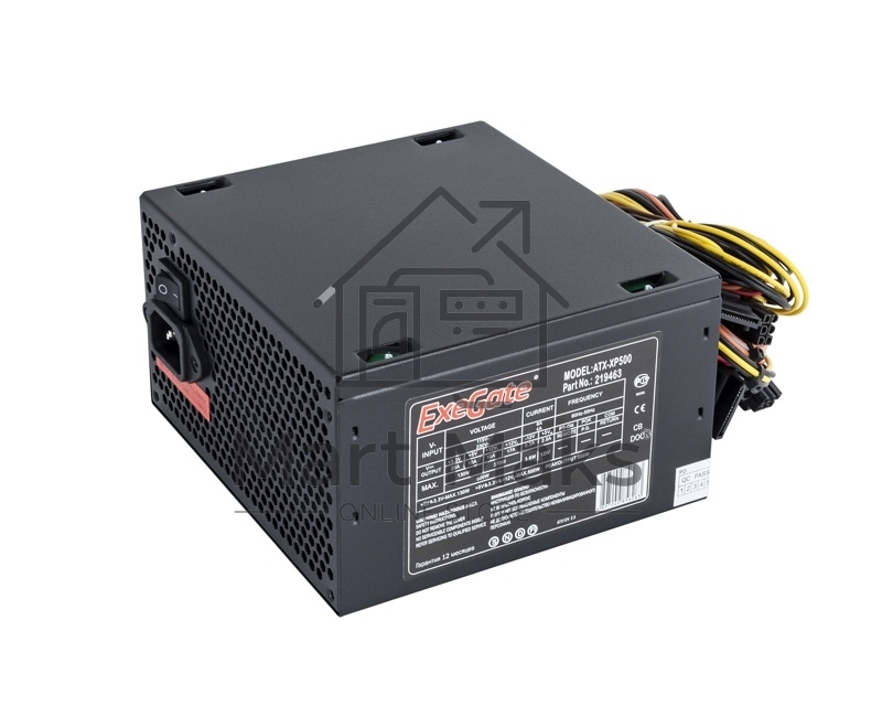 Блок питания ExeGate XP500 (EX219463RUS-PC), 500Вт, 120мм, черный