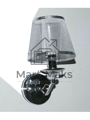 Бра Hiper E27х1х60Вт Белый/хром H027-1