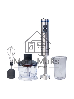 Блендер погружной Galaxy Line GL 2128, серебристый с черным, 800 Вт