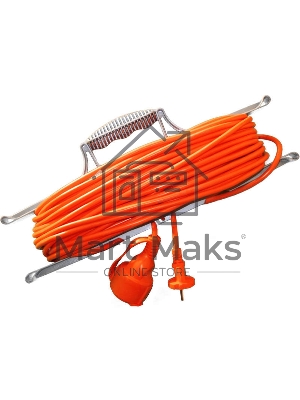 Удлинитель-шнур на рамке 1х30м с заземл. 10А IP54 УШ-10 ПВС 3х0.75 розетки с защ. крышкой UNIVersal 9632024