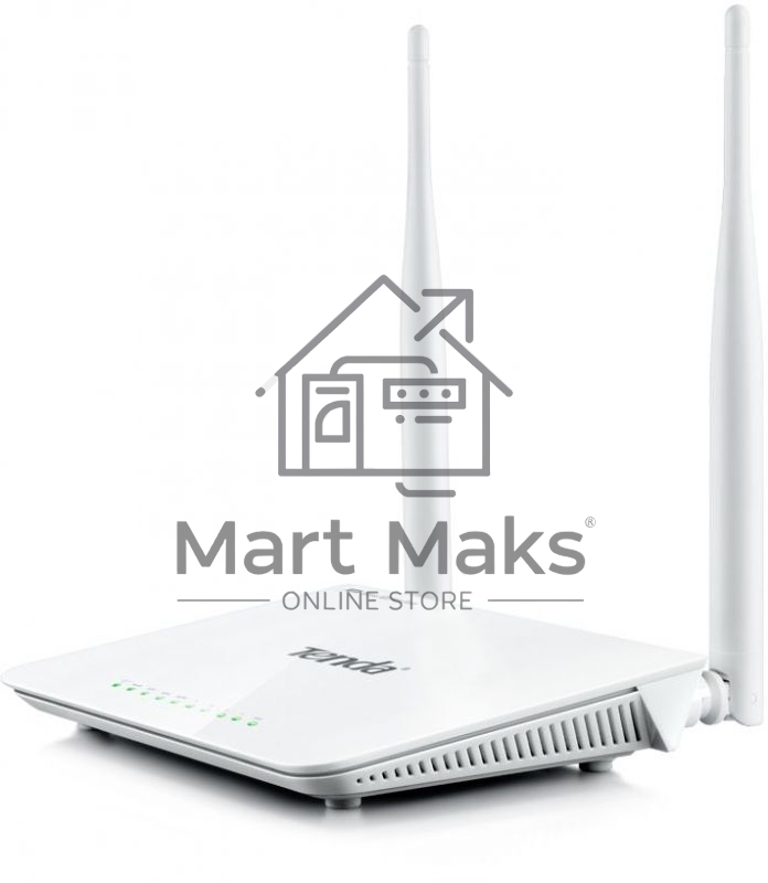 Сетевое оборудование TENDA F300 маршрутизатор 802.11n, до300Мбит/с, 2T2R, LAN: 4х10/100Мбит/с, WAN: 1х10/100Мбит/c, 2 внешние антенны 5дБи.