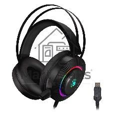 Гарнитура Bloody G521 чёрный, проводная, USB