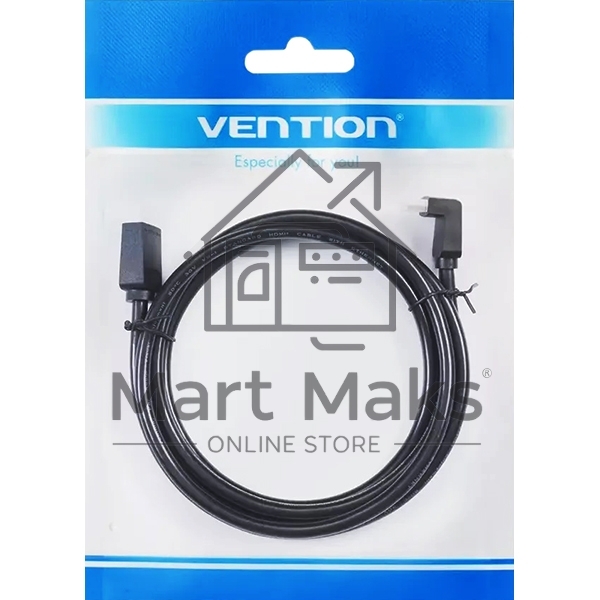 Кабель Vention HDMI High speed v2.0 with Ethernet 19M/19M угол 270 - 3м