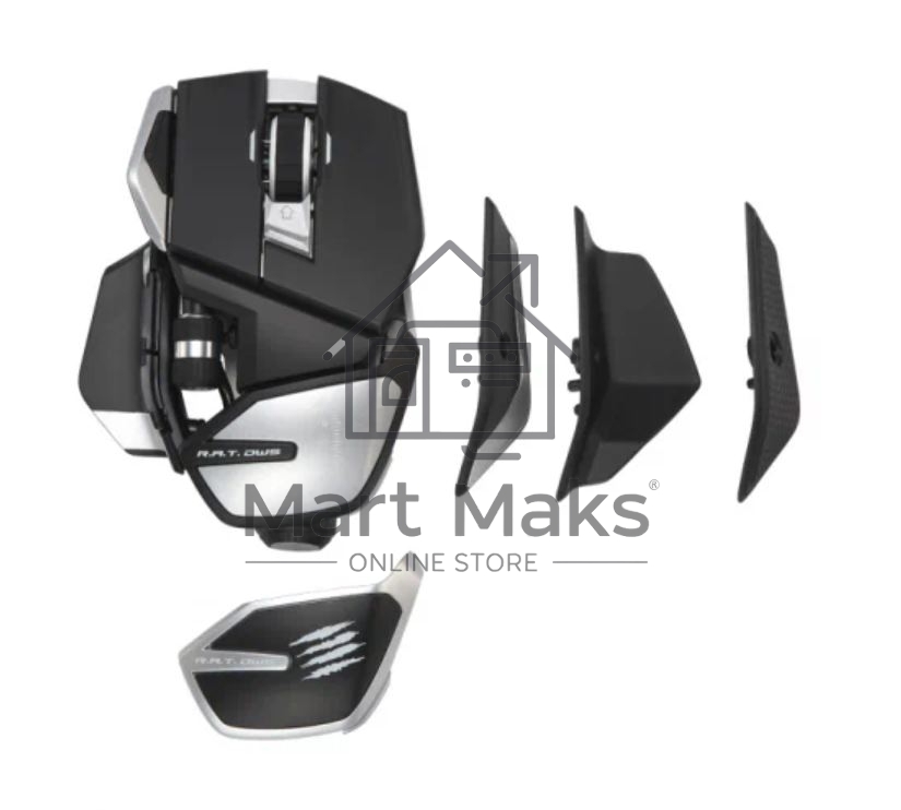 Мышь беспроводная/проводная Mad Catz R.A.T. DWS черный, 16000 dpi, радиоканал, Bluetooth, USB, кнопки - 14