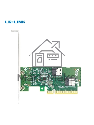 Адаптер для SSD PCIe x8 to Two SlimSAS SFF-8654 4i Adapter