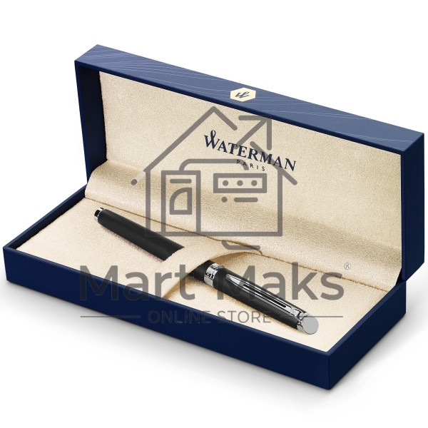 Ручка перьевая Waterman Hemisphere (CWS0920810) Matte Black CT F сталь нержавеющая, подарочная коробка