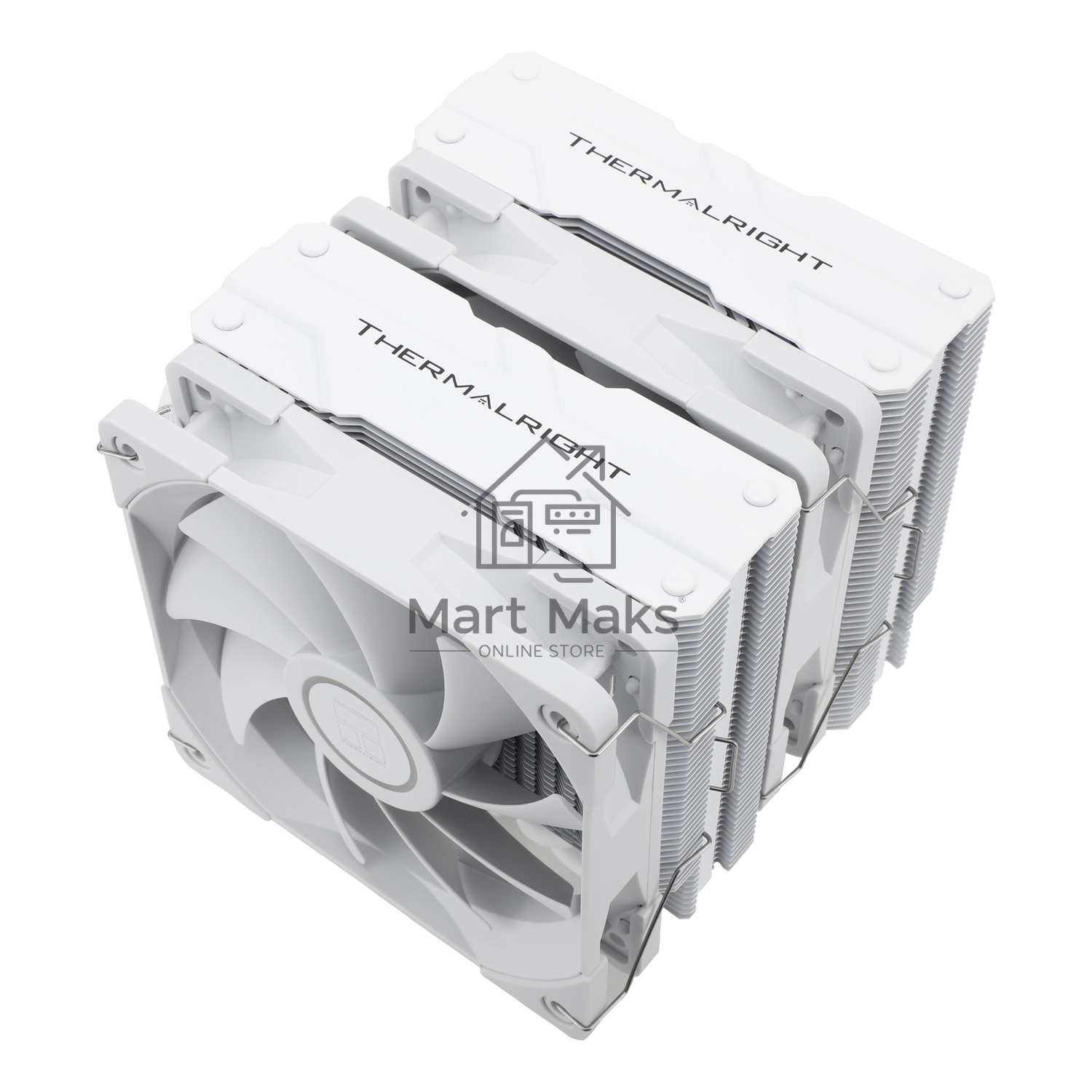 Кулер для процессора Thermalright Peerless Assassin 120 White (4-pin PWM, 157mm, Ni/CU, 6x6mm, 2x120mm, 66.17CFM, 25.6dBA, 1550RPM, S: 1700, 1200, 20XX, 115X, AM5, AM4)