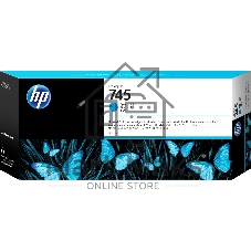 Картридж струйный HP 745 300мл голубой Ink Cartridge
